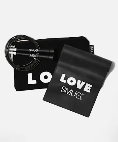 SMUG - Skipping Rope, Resistance Band & Bag Fitness Set