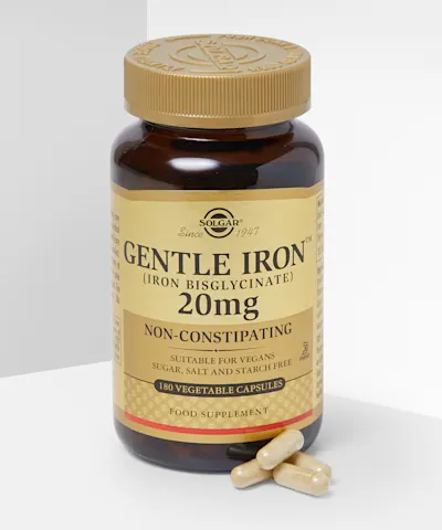 Solgar - Gentle Iron (Iron Bisglycinate) 20 mg Vegetable Capsules
