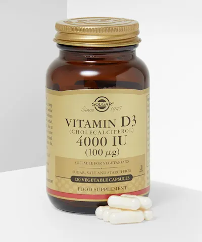 Solgar - Vitamin D3 (Cholecalciferol) 4000 IU (100 mcg) Vegetable Capsules