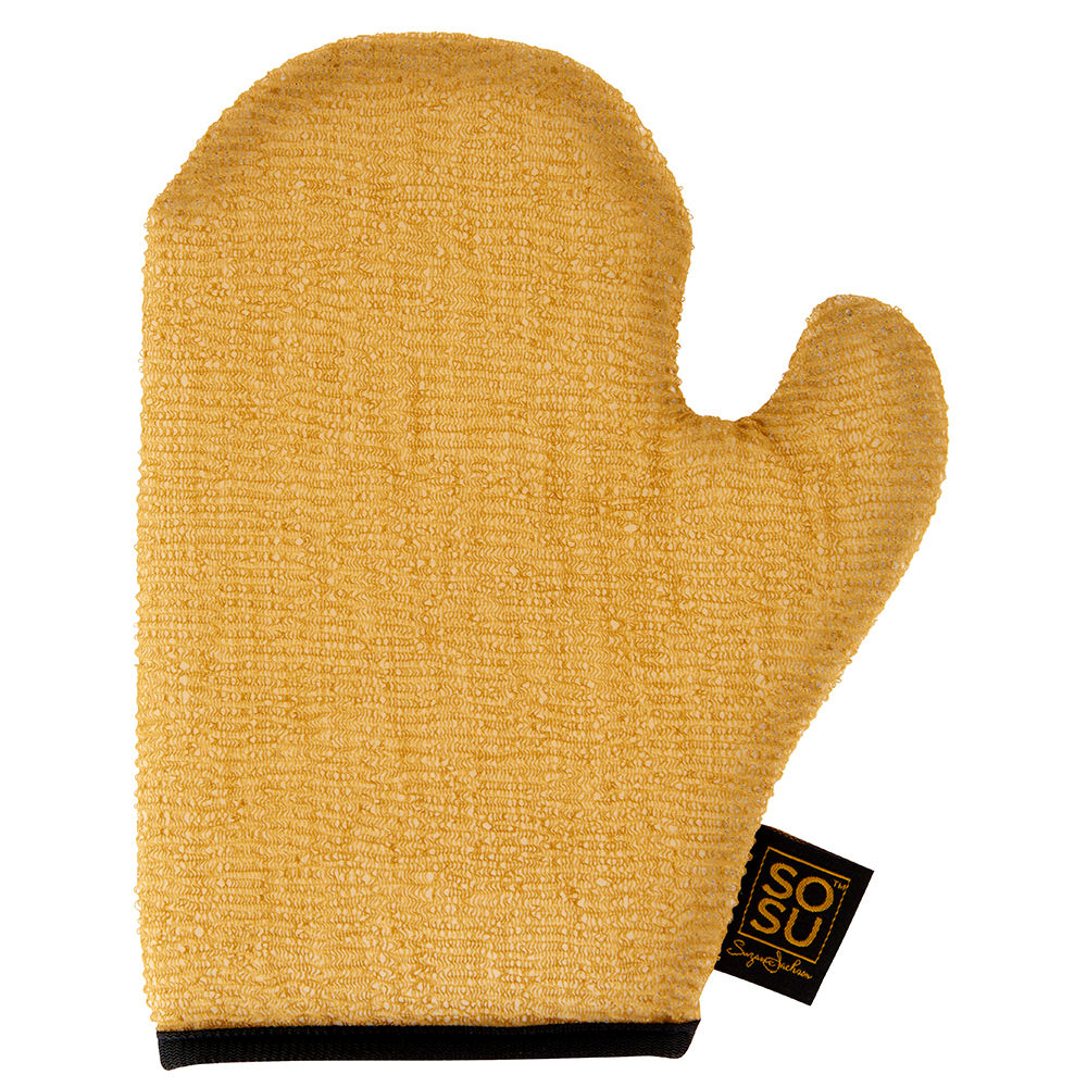 SOSU Cosmetics Dripping Gold Luxury Exfoliating Mitt