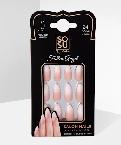 SOSU Cosmetics - False Nails Stiletto Medium Fallen Angel