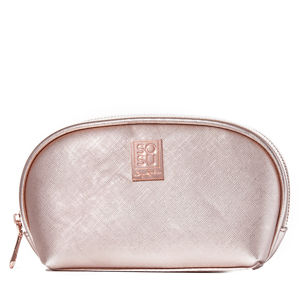 SOSU Cosmetics Rose Gold Cosmetics Bag