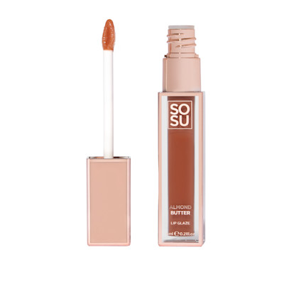 SOSU Cosmetics Lip Glaze Almond Butter