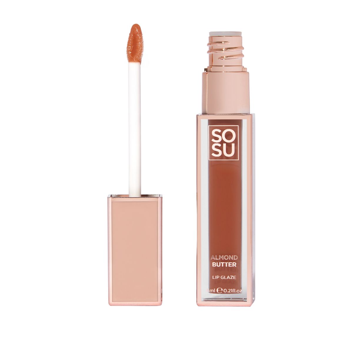 SOSU Cosmetics Lip Glaze Almond Butter