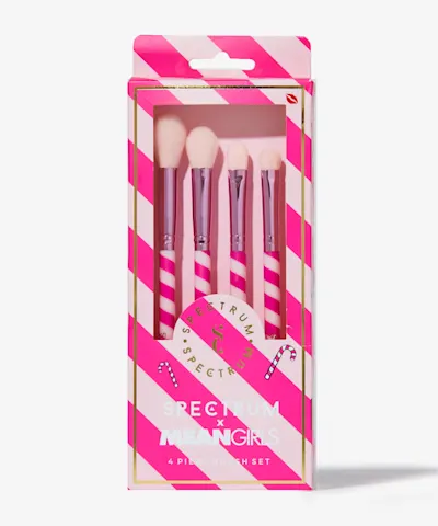 Spectrum Collections - Mean Girls Candy Cane 'You Go Glen Coco' 4 Piece Brush Set