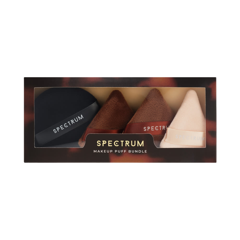 Spectrum Collections Pantherine Pro 4 Piece Make Up Puff Bundle
