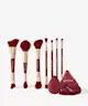 Spectrum Collections - Very Cherry 10 Piece Dual End Brush Set with Puffs and Sponge Blender