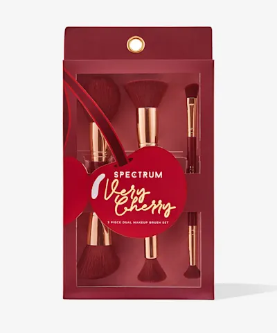 Spectrum Collections - Very Cherry 3 Piece Everyday Dual Ended Brush Set
