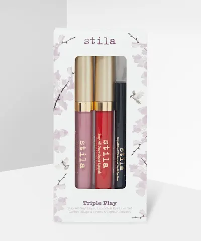 Stila - Triple Play Stay All Day® Liquid Lipstick and Eye Liner Set