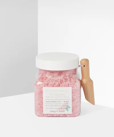 Sunday Rain - Watermelon + Mint Relaxing Bath Crystals