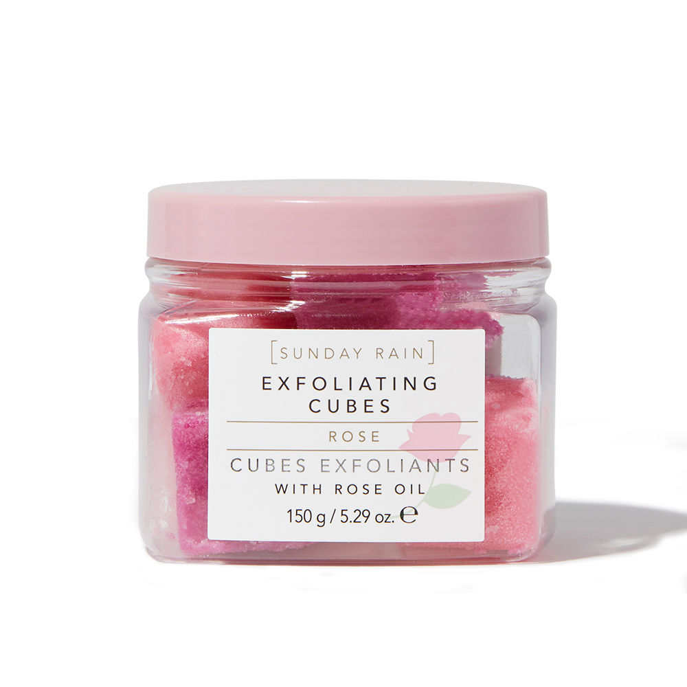 Sunday Rain Rose Exfoliating Cubes