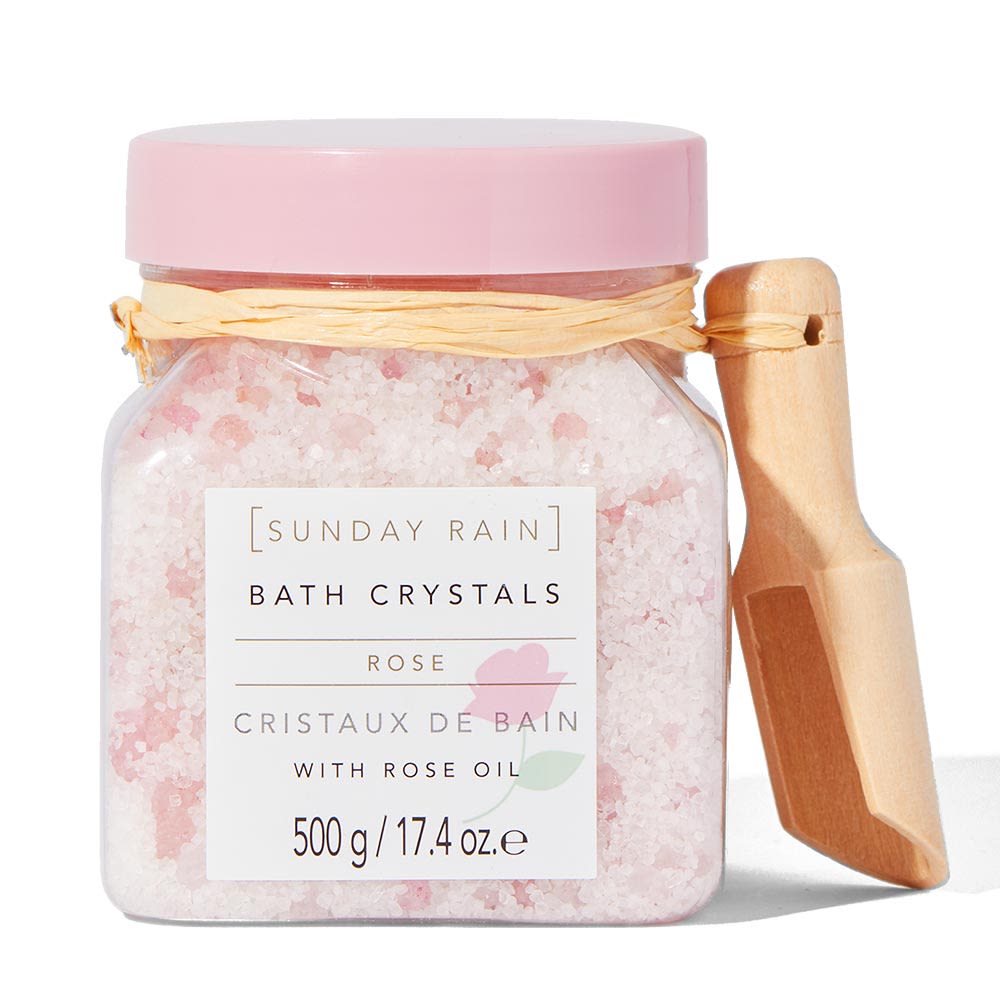 Sunday Rain Rose Bath Crystals