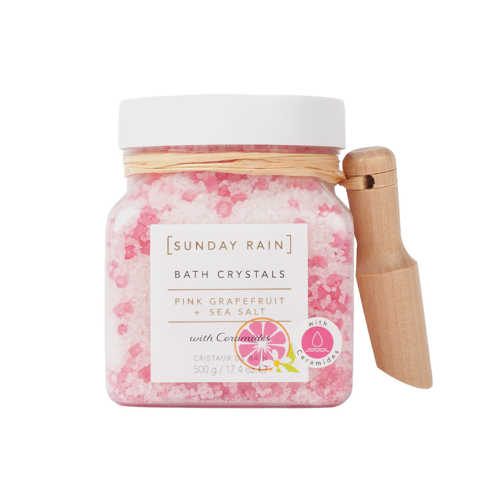 Sunday Rain Pink Grapefruit & Sea Salt Bath Crystals