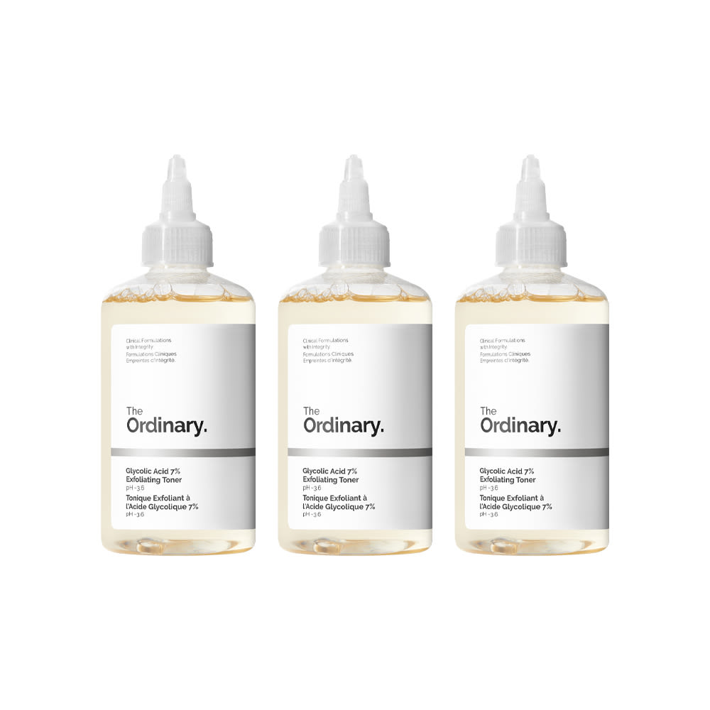 The Ordinary Glycolic Acid 7% Exfoliating Toner 240ml Trio
