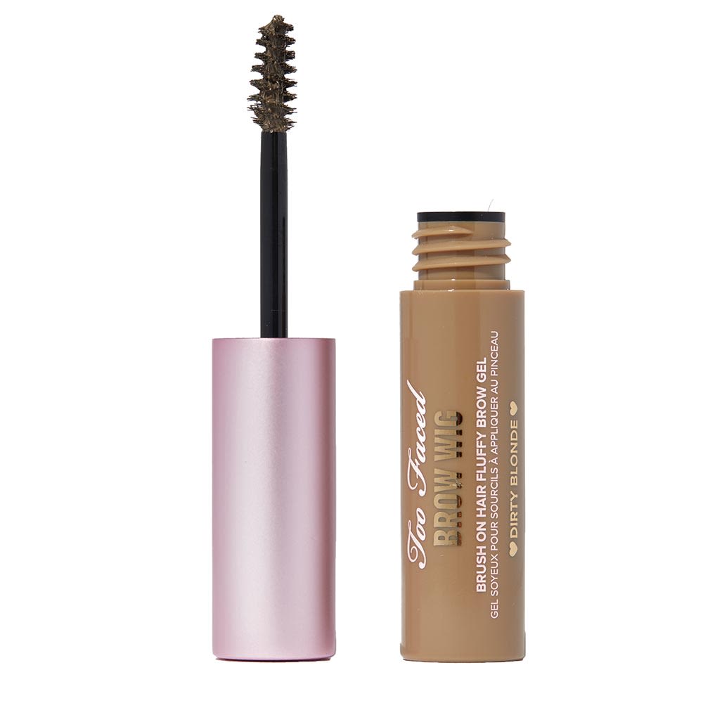 Too Faced Brow Wig Brush On Hair Fluffy Brow Gel Dirty Blonde