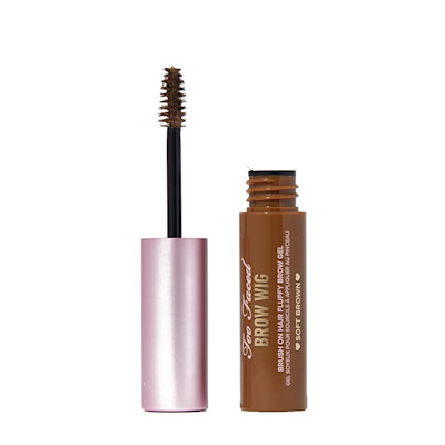 Too Faced Brow Wig Brush On Hair Fluffy Brow Gel Soft Brown