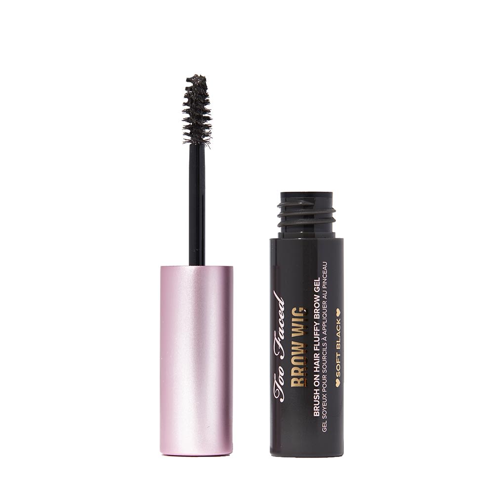 Too Faced Brow Wig Brush On Hair Fluffy Brow Gel Soft Black