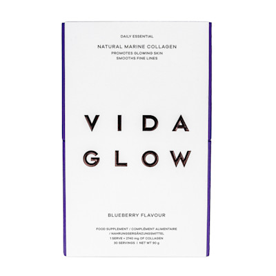 Vida Glow Natural Marine Collagen Sachets Blueberry