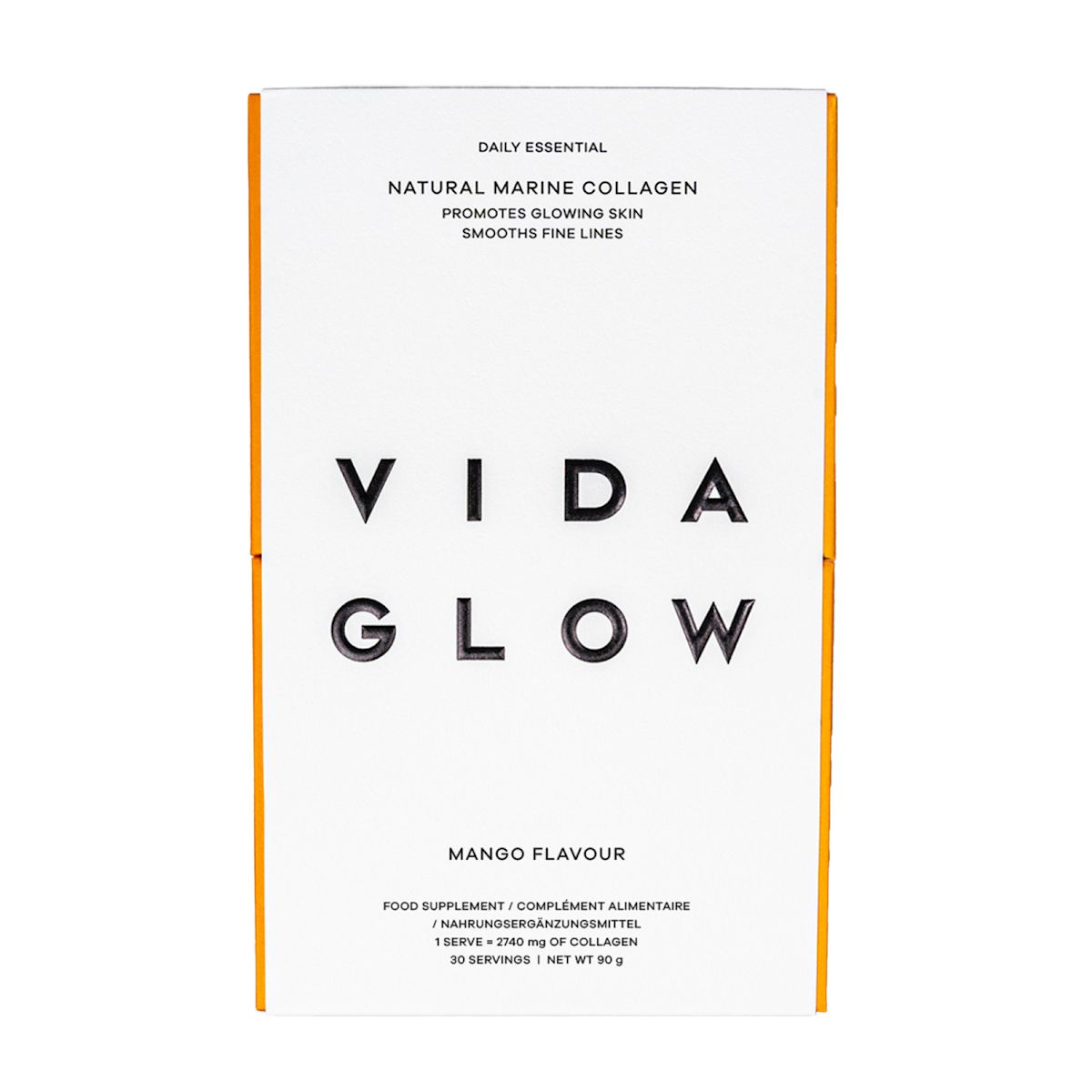 Vida Glow Natural Marine Collagen Sachets Mango