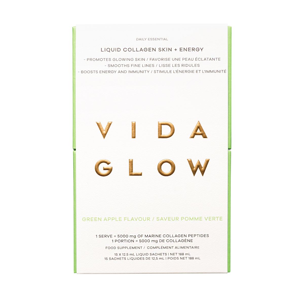 Collagen Liquid Skin + Energy - Green Apple